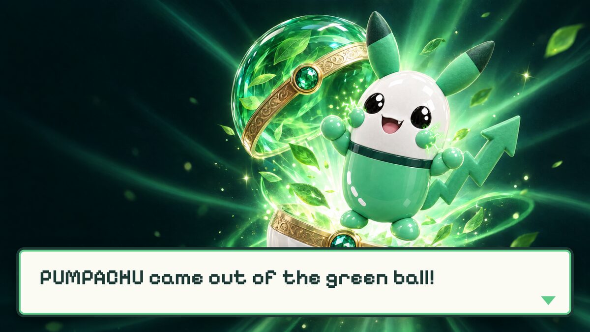 PUMPACHU came out of the green ball!